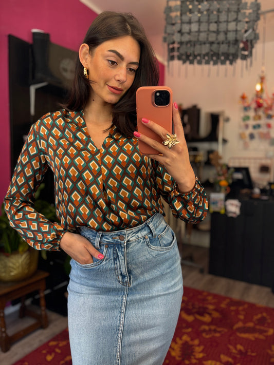 83-234 Amelie&amelie blouse maat S