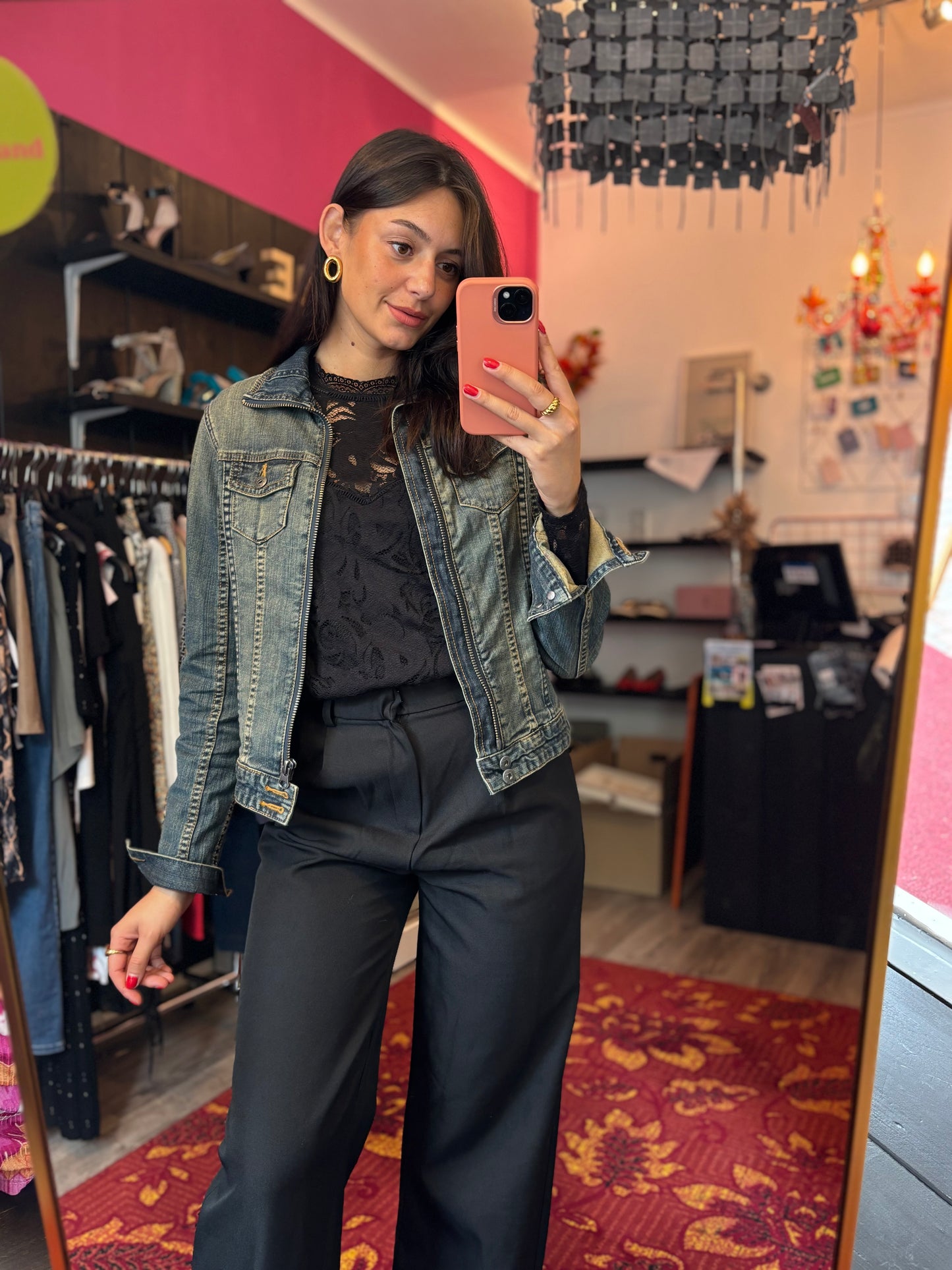 444-2 Zoi amsterdam spijkerjas maat L