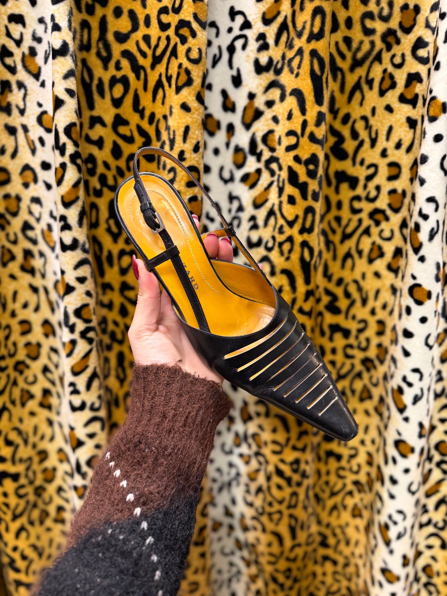 483-3 Rene Lezard slingbacks maat 38.5