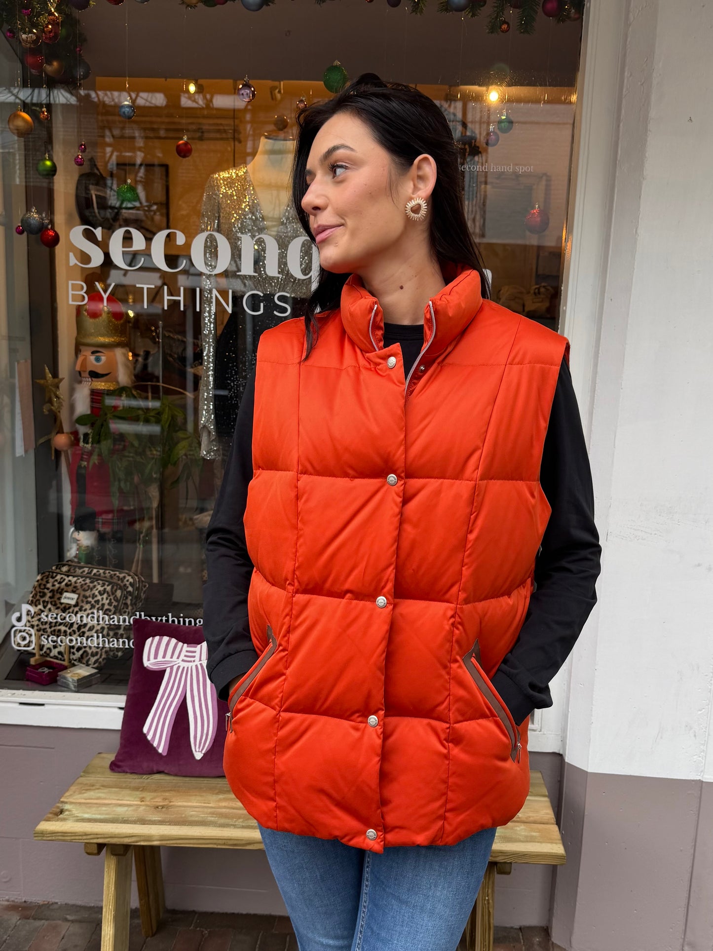 411-184 Gerry weber bodywarmer oranje maat 44