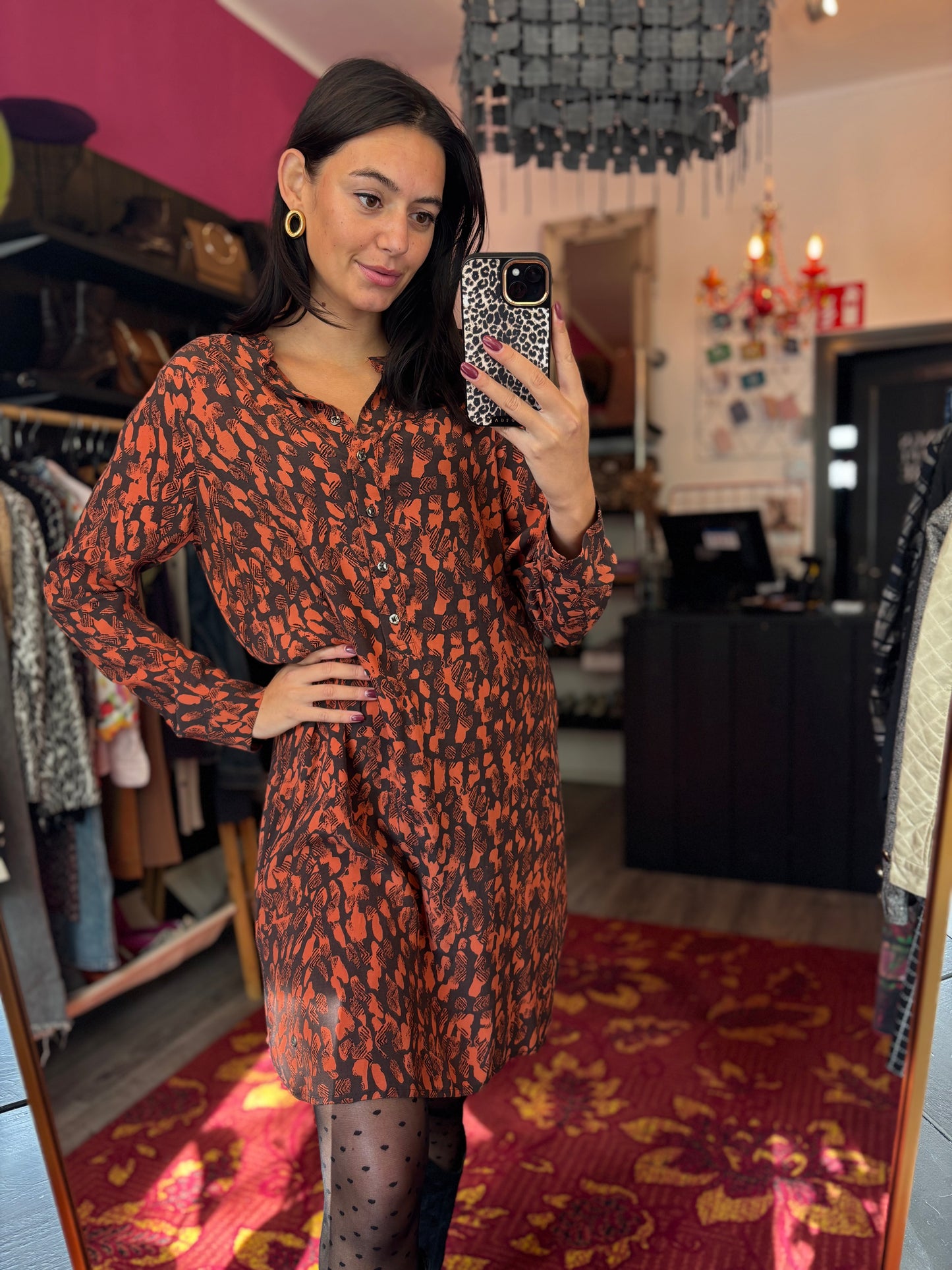 342-79 Poools jurk maat 40