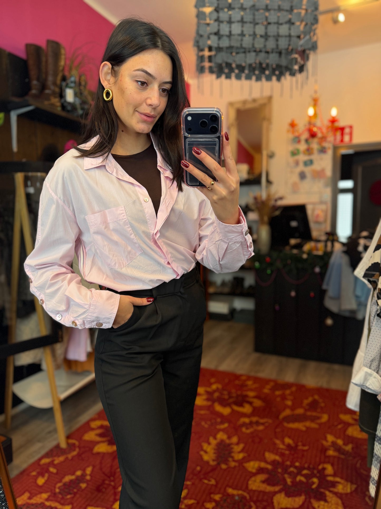 452-56 Anna blouse roze maat 44