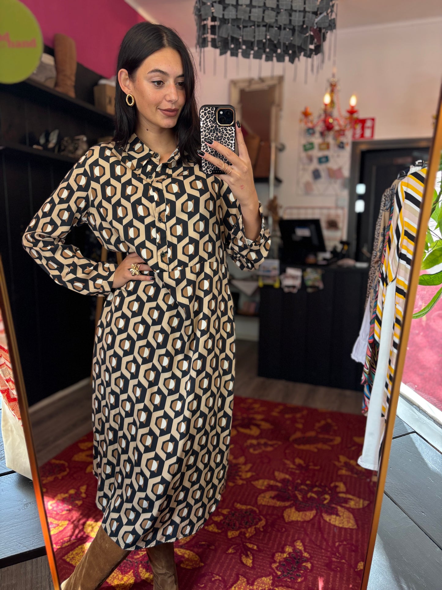 186-149 Smashed Lemon jurk maat M