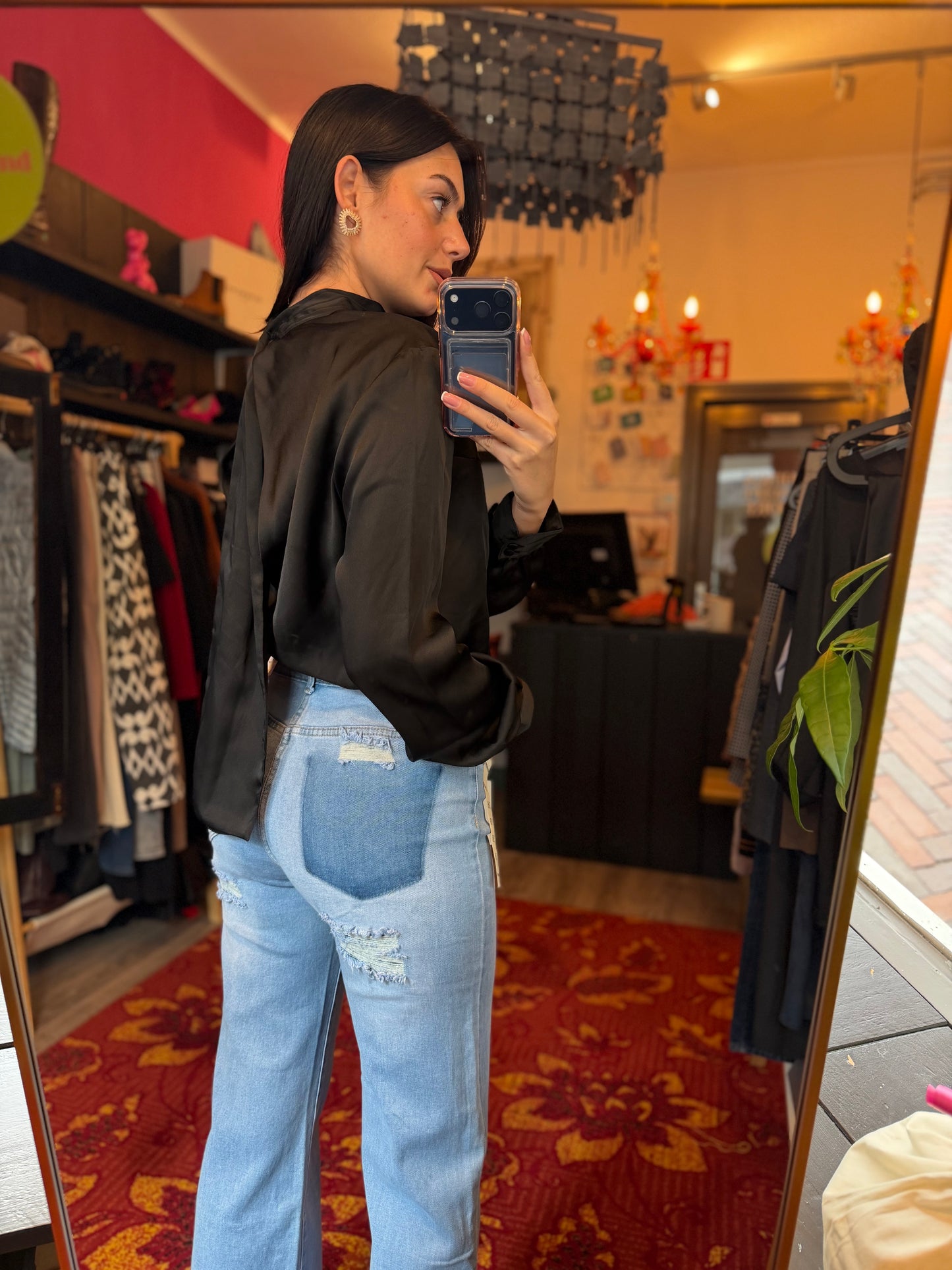 400-150 Josh V blouse zwart maat L