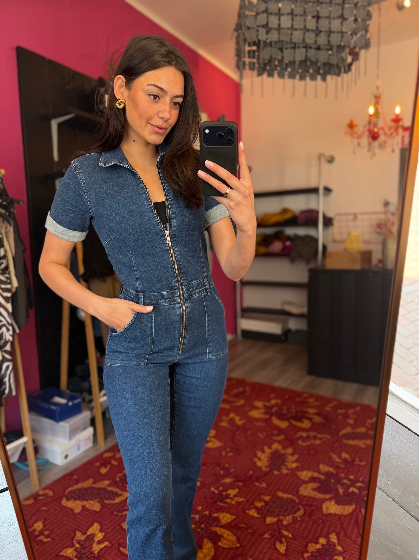 407-58 Mango spijkerpak maat S