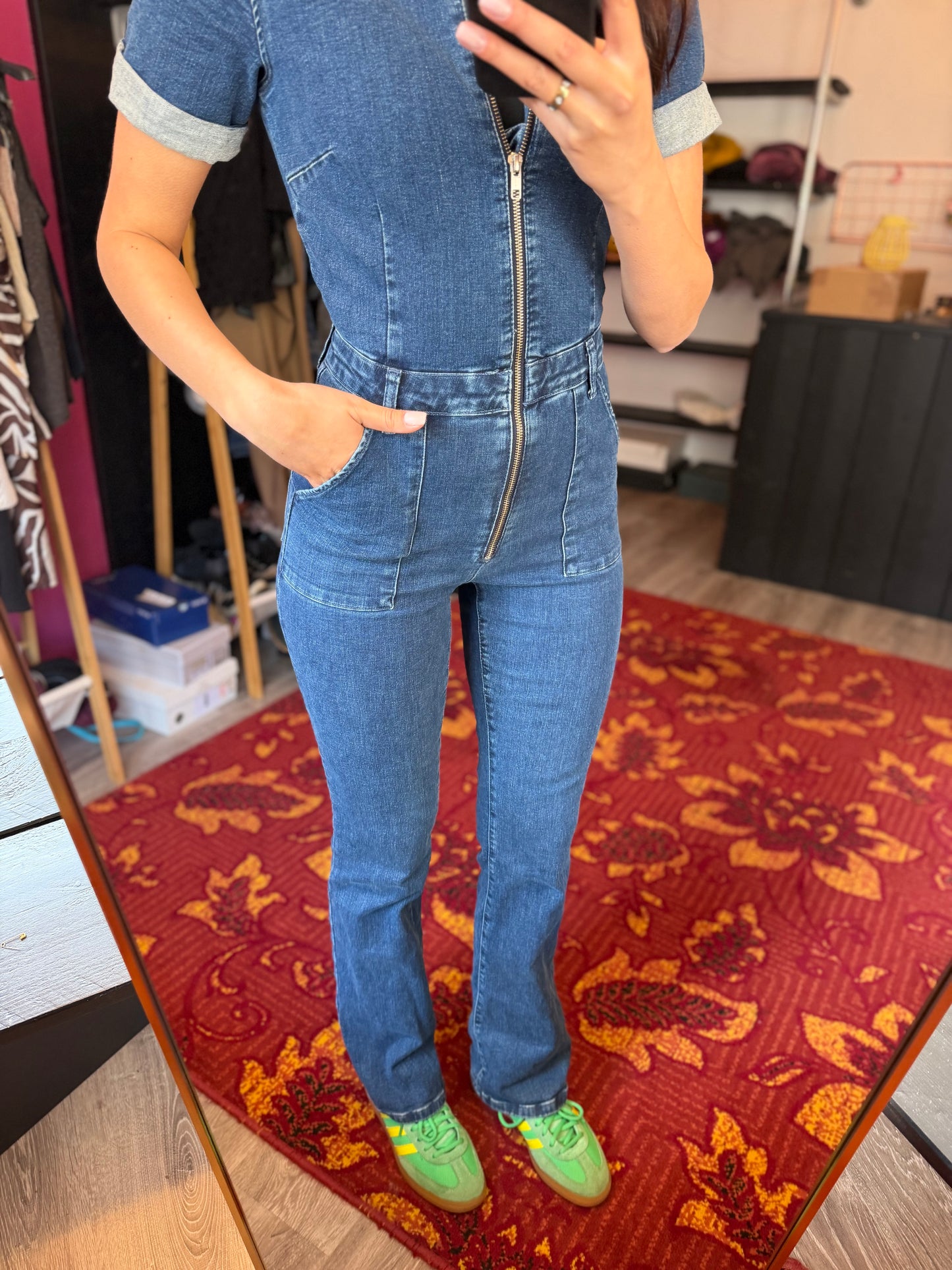 407-58 Mango spijkerpak maat S