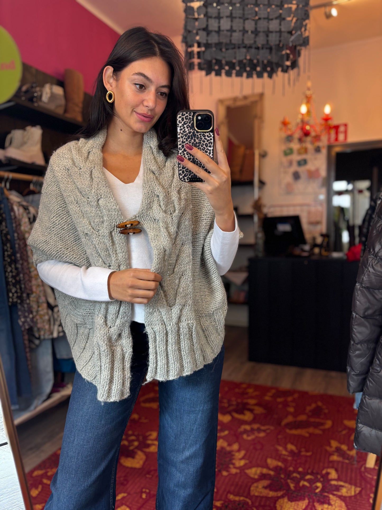 270-47 Maison scotch gilet vest maat 3