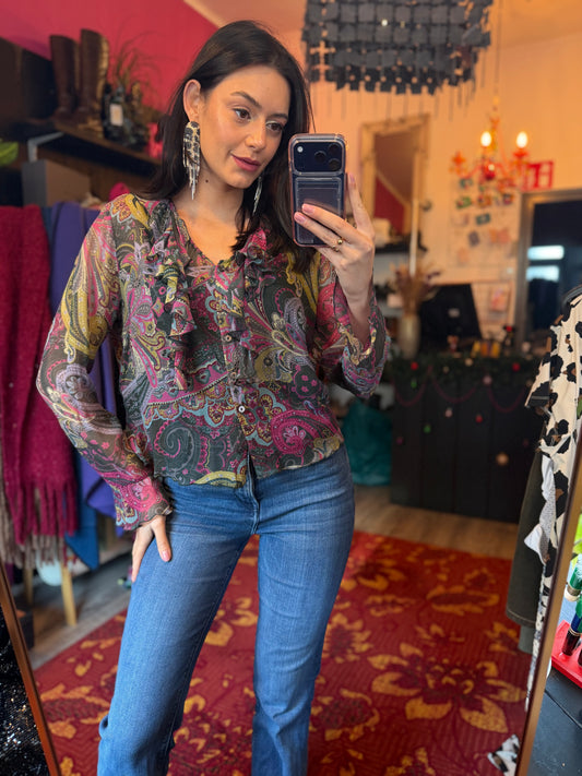 254-72 Marella blouse maat 42 (IT48)