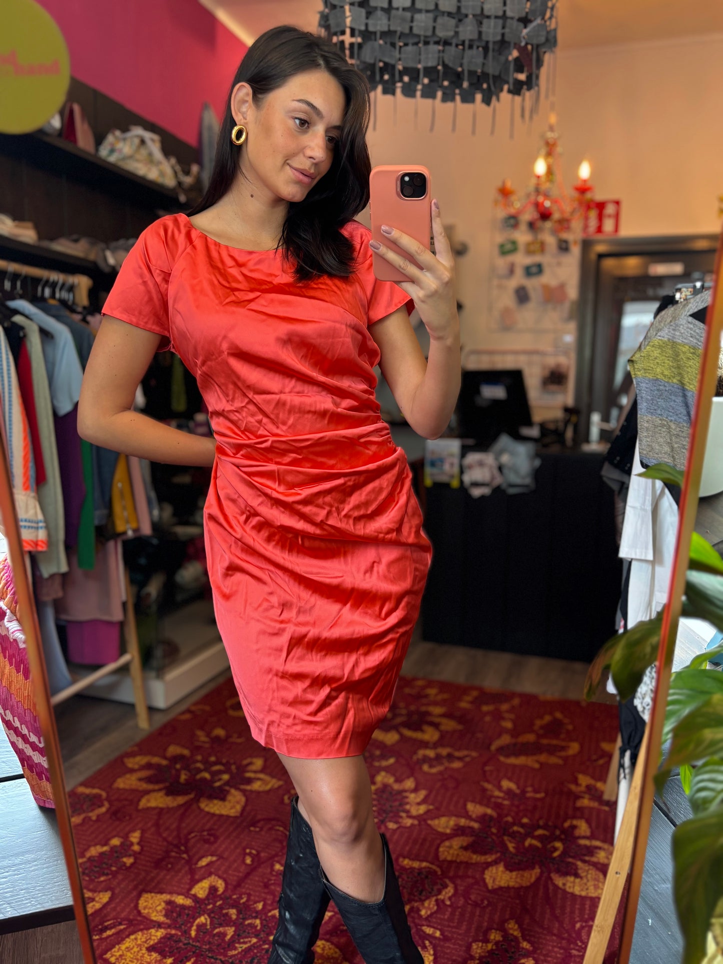 31-83 Marccain jurk koraal maat 42