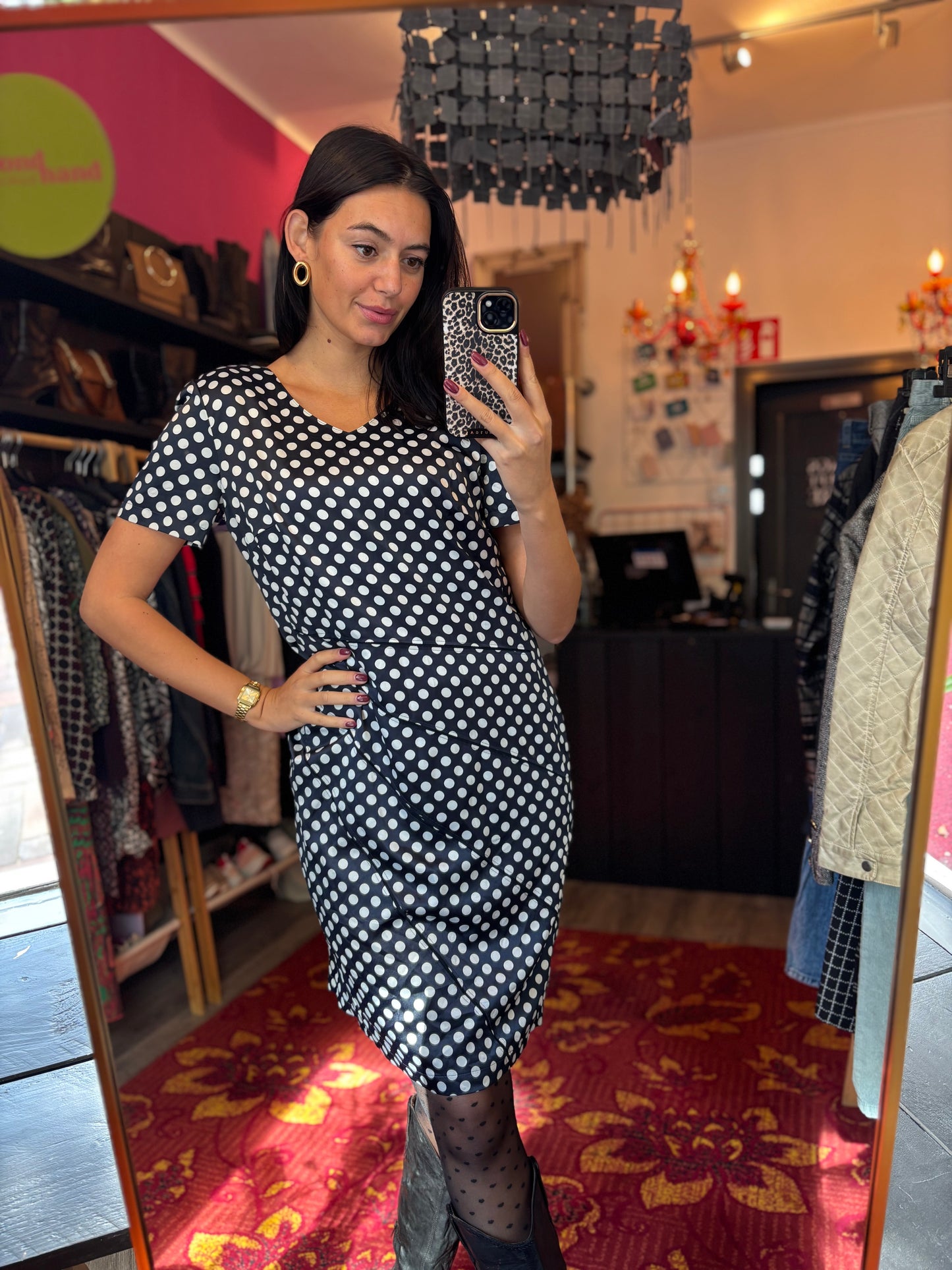 400-138 Gerry weber polkadot jurk maat XL