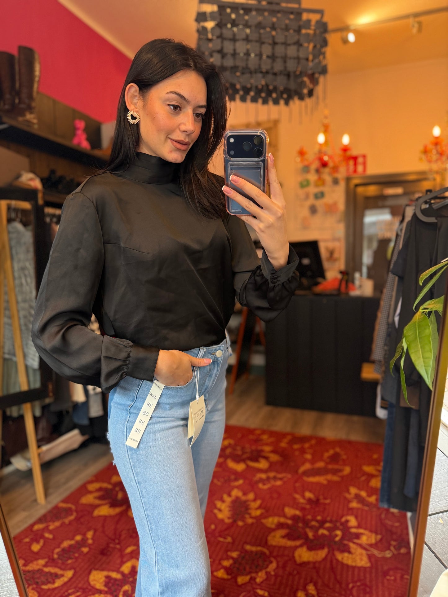 400-150 Josh V blouse zwart maat L