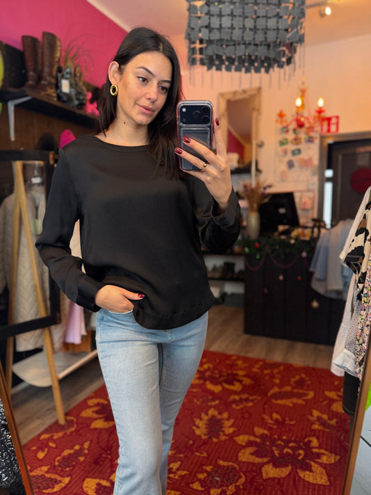 254-77 Peserico tricot blouse maat 44 (IT50)