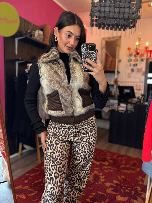 411-134 Miss Posh gilet faux fur maat XS/S