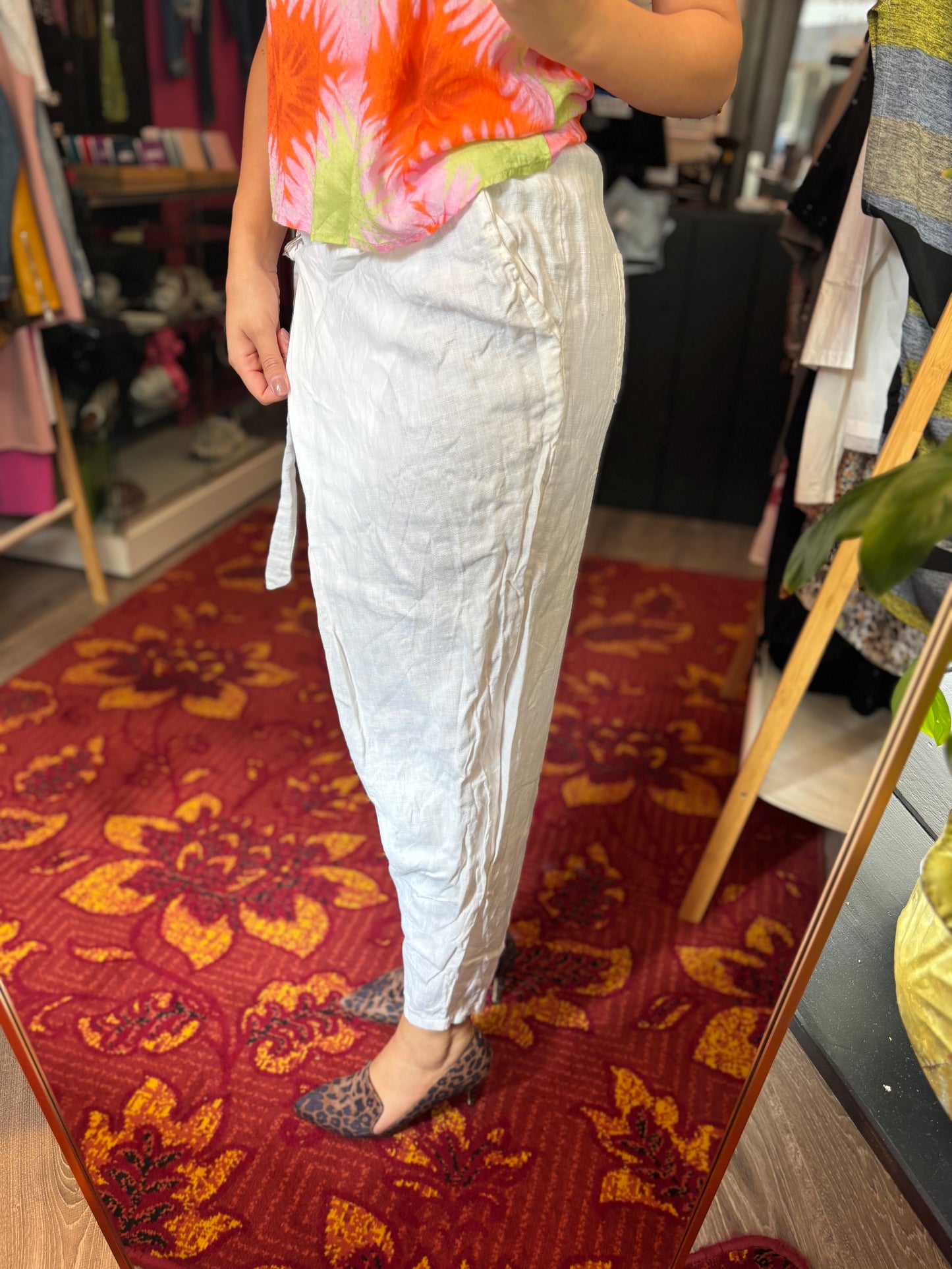 331-11 Xuna linnen broek maat S