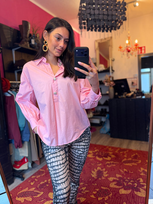 506-11 Roze blouse maat M/L