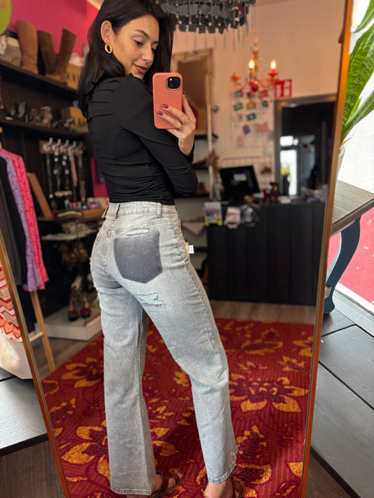 459-34 Red Berry paris jeans grey