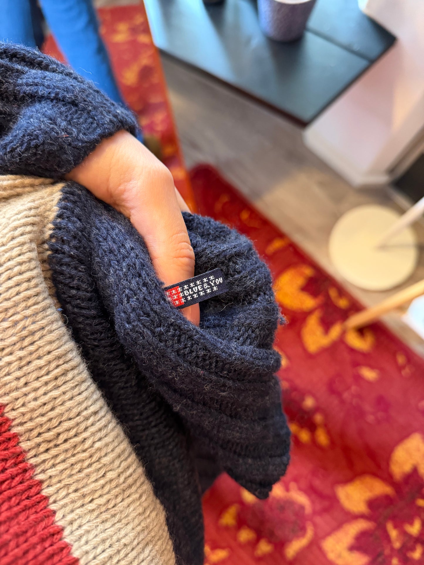 411-161 Blue&you trui lamswol maat S