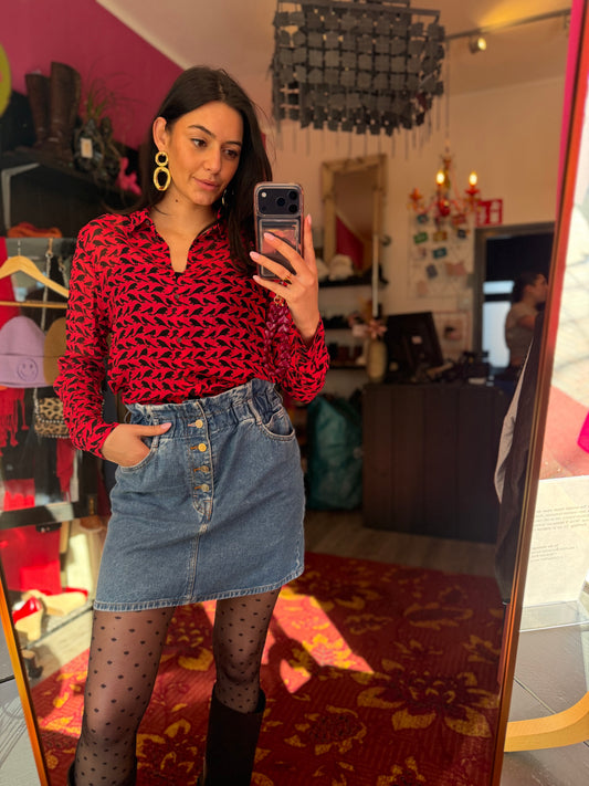 411-124 Expresso blouse maat 40