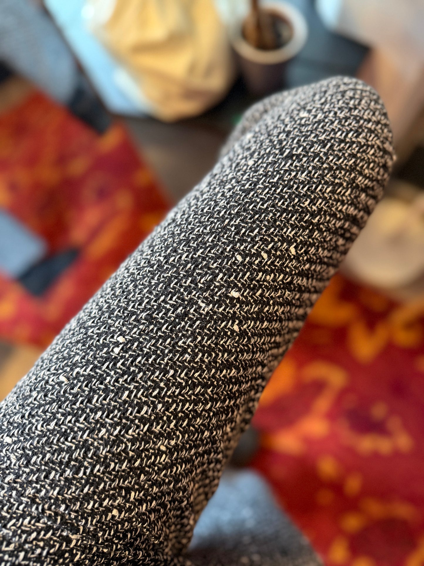 218-18 Zara gebreide pantalon maat M