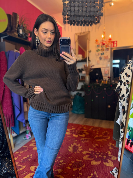 452-119 Street one trui chocolate maat 44