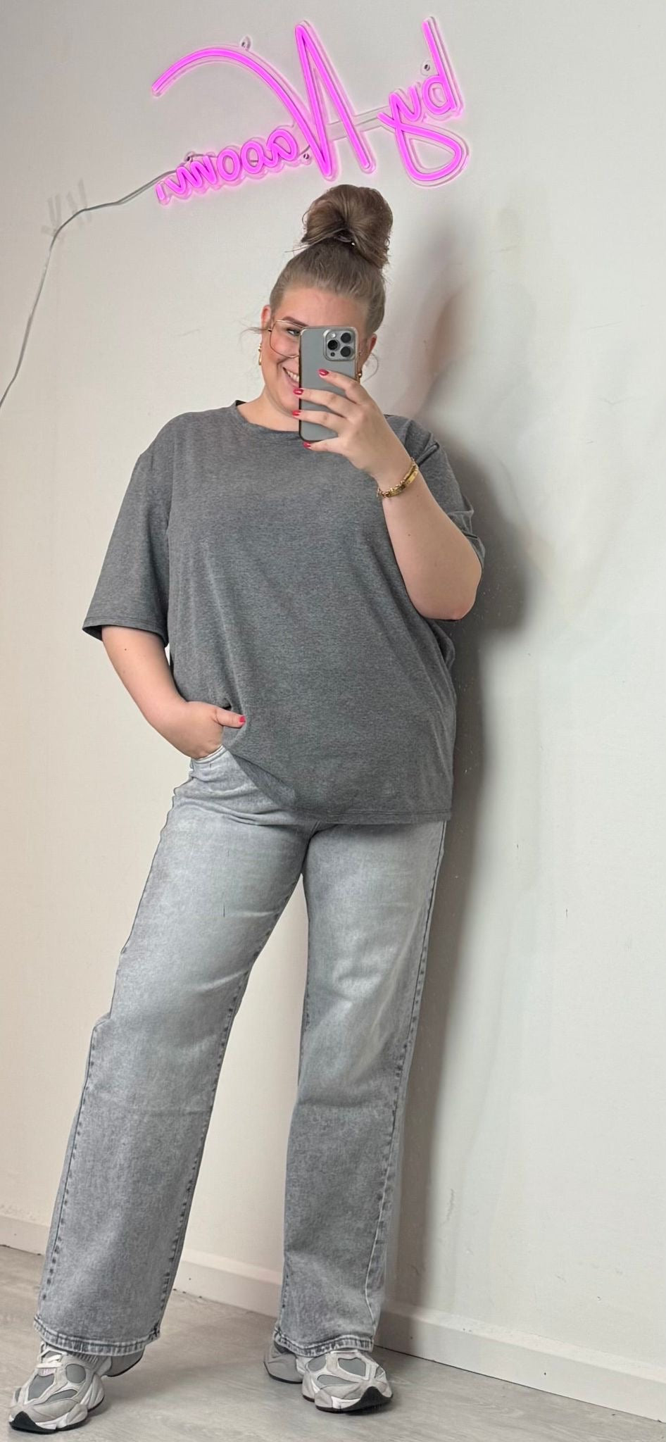 459-34 Red Berry paris jeans grey