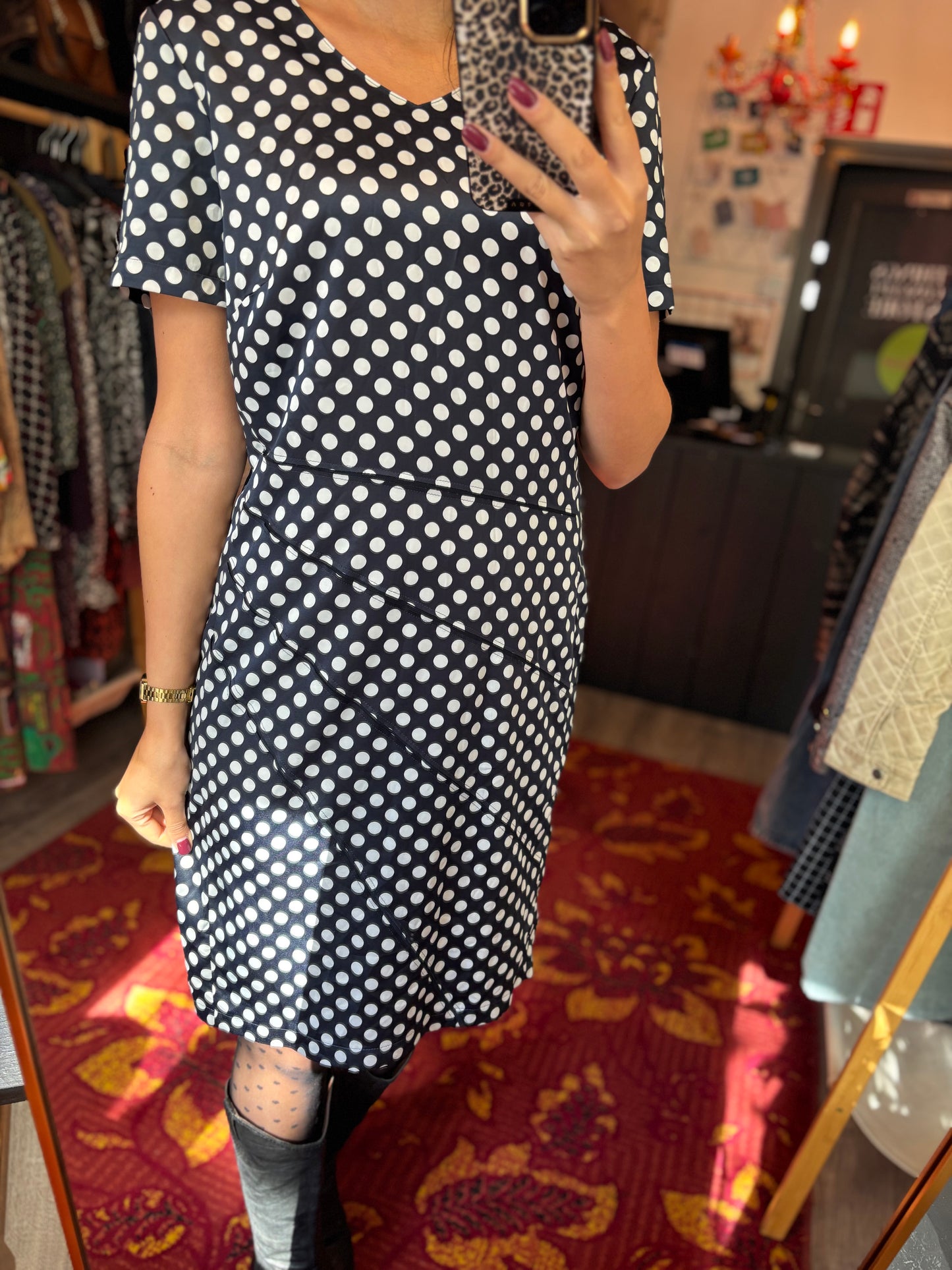 400-138 Gerry weber polkadot jurk maat XL