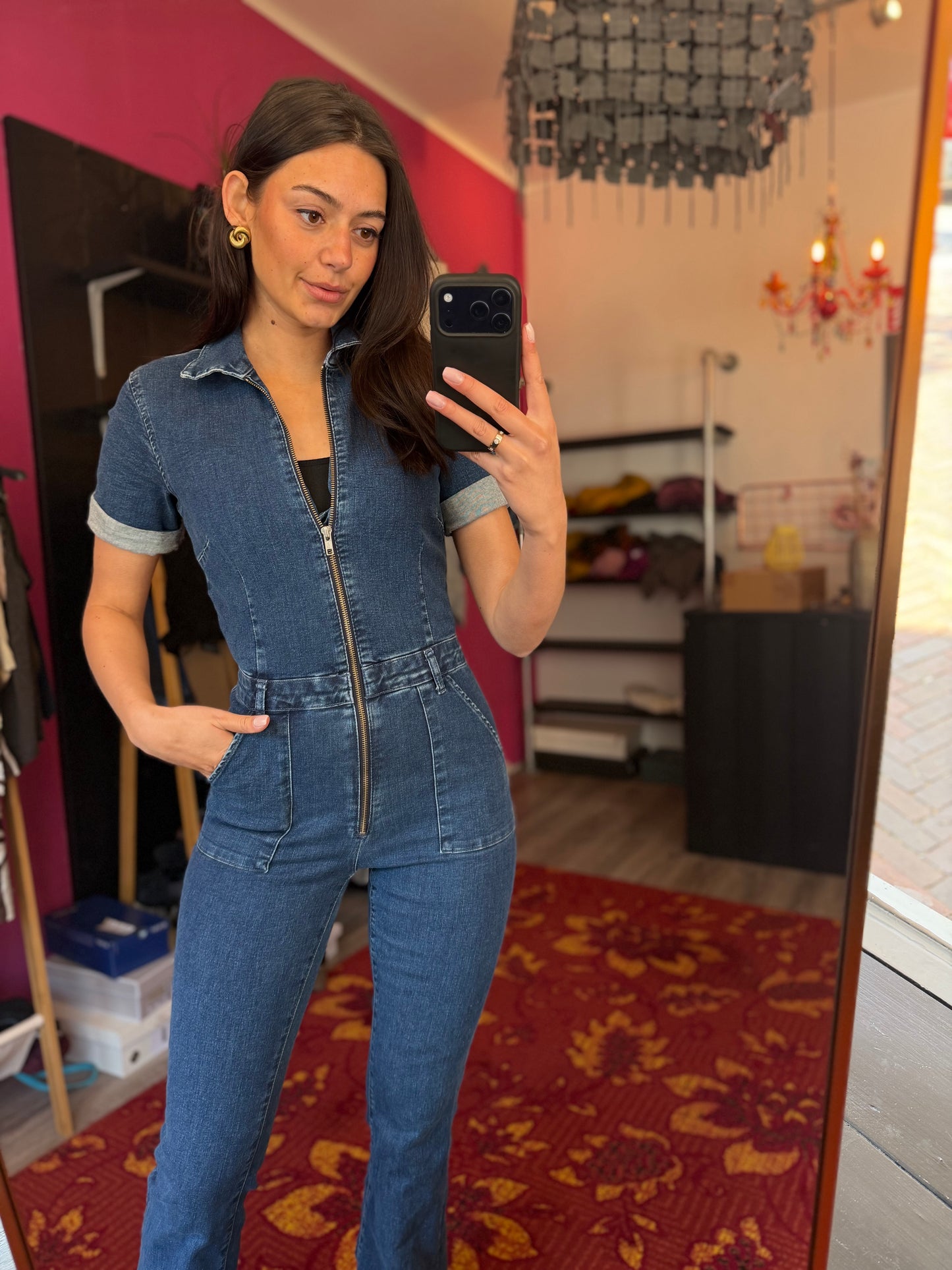 407-58 Mango spijkerpak maat S