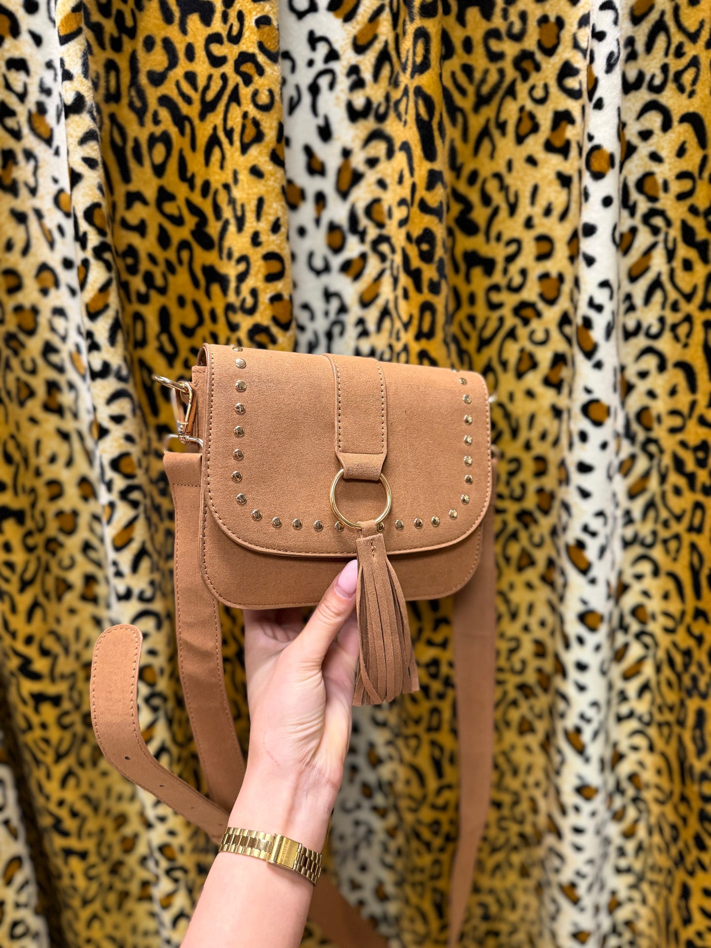 252-22 Bruine cowboy bag