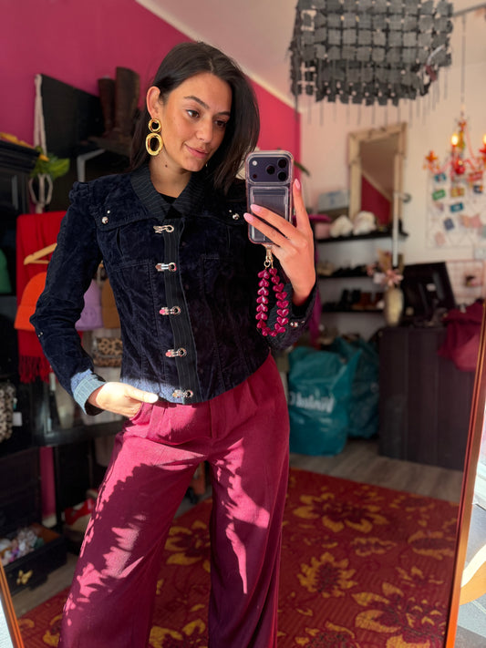 252-27 ICHI jasje donkerblauw maat S