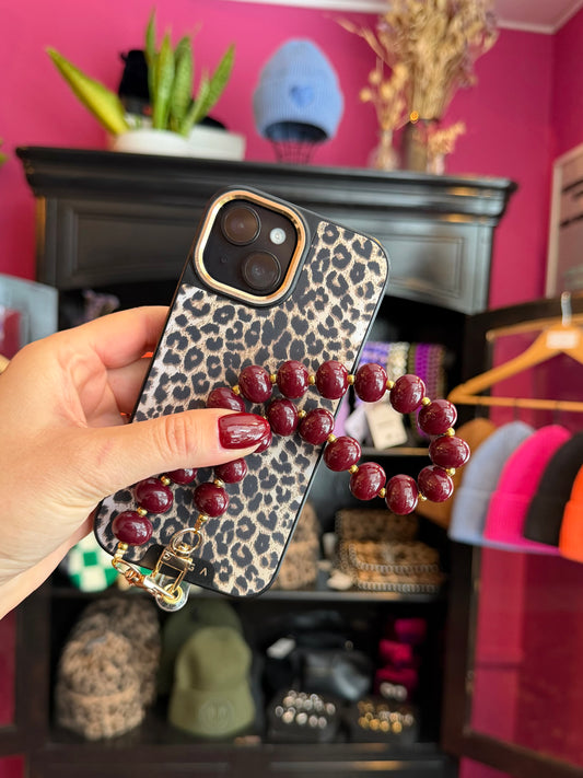 telefoonkoord burgundy