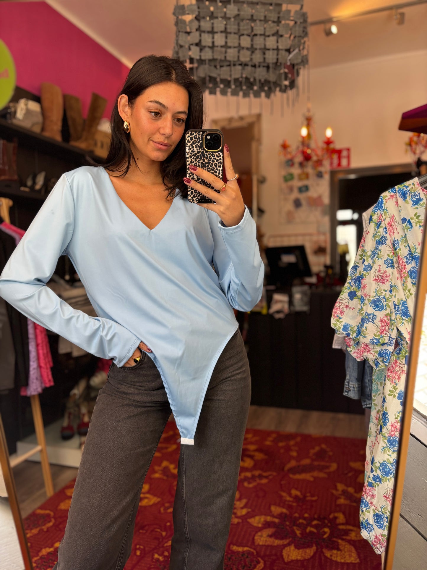 459 ByNaoom body blauw maat 42 t/m 50-52