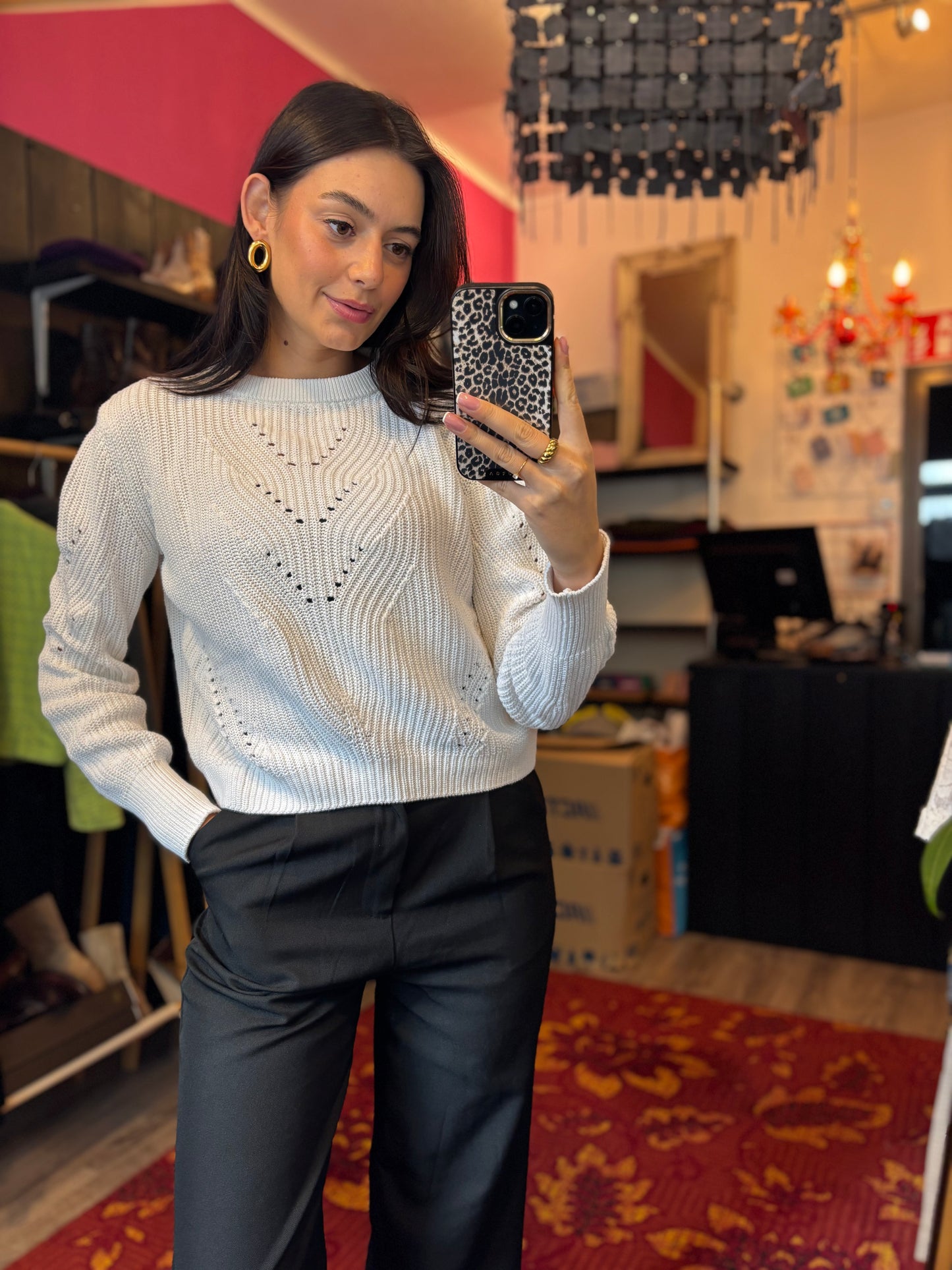 291-118 Witte trui maat XS/S