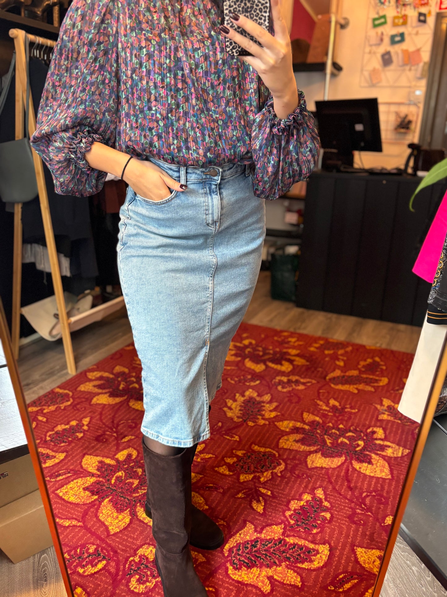 297-28 MSCH Copenhagen spijkerrok maat M