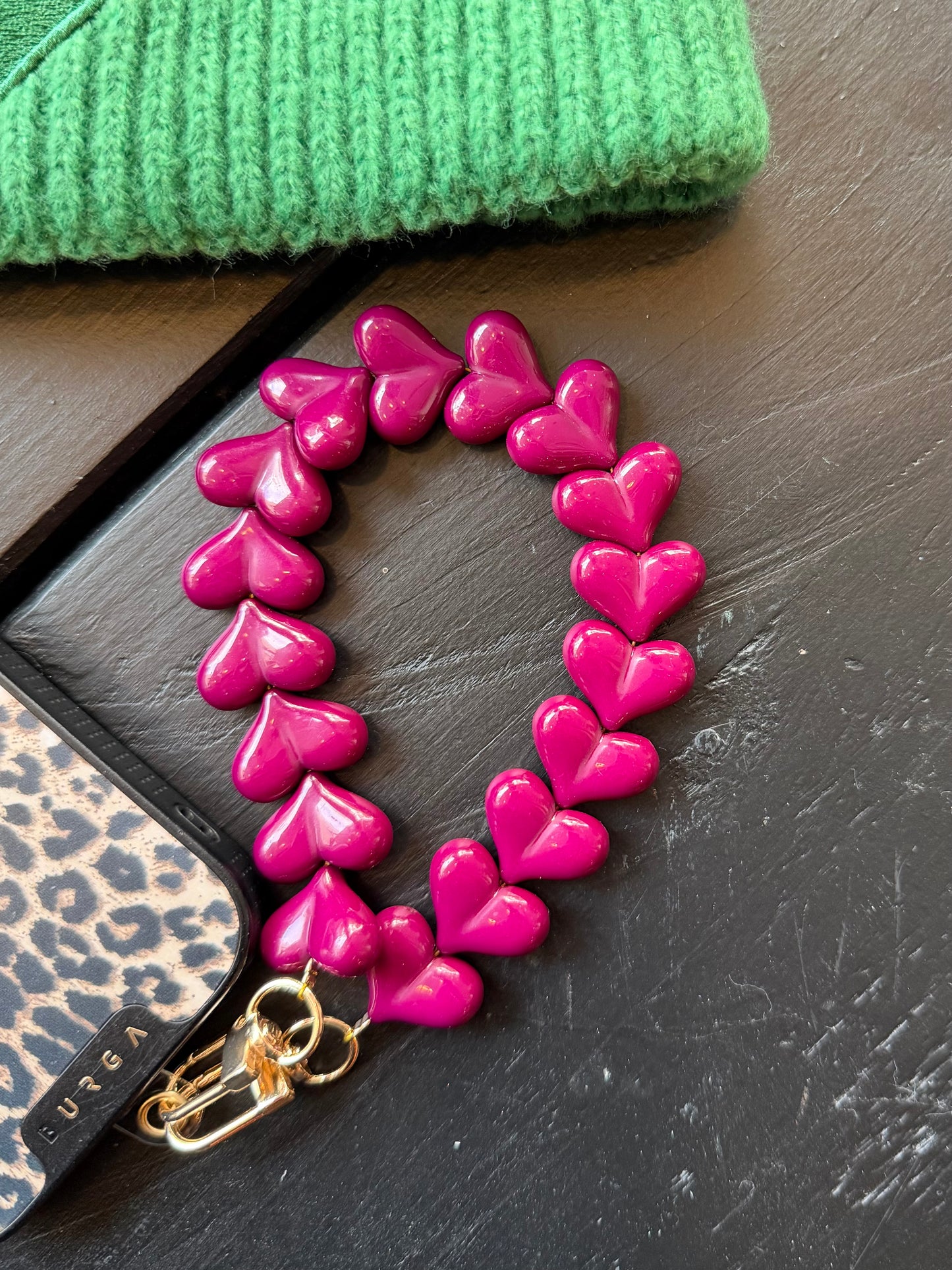 telefoonkoord burgundy