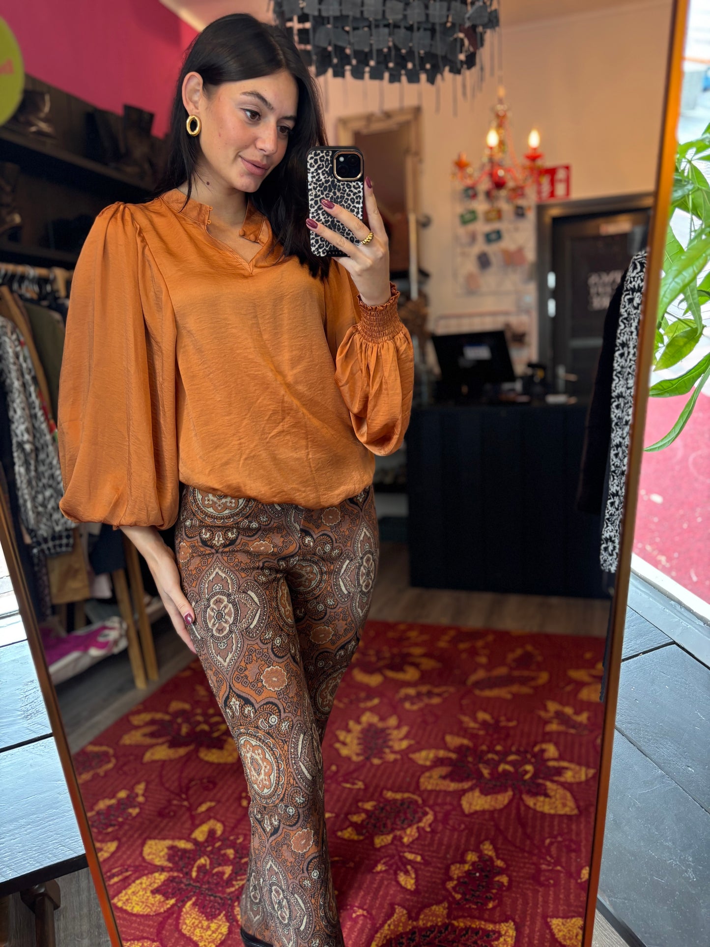 176-131 Summum satijnen blouse maat 36