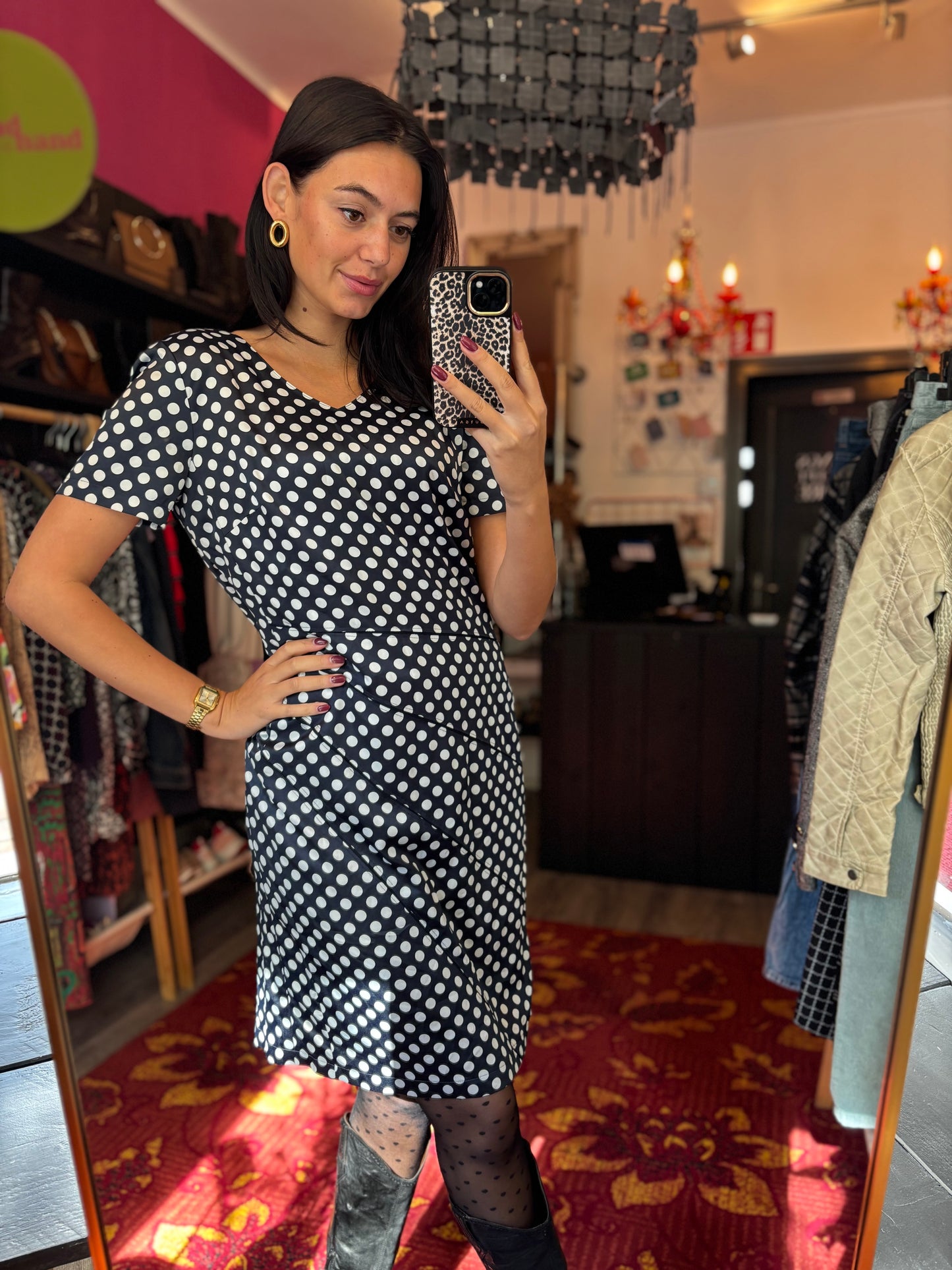 400-138 Gerry weber polkadot jurk maat XL