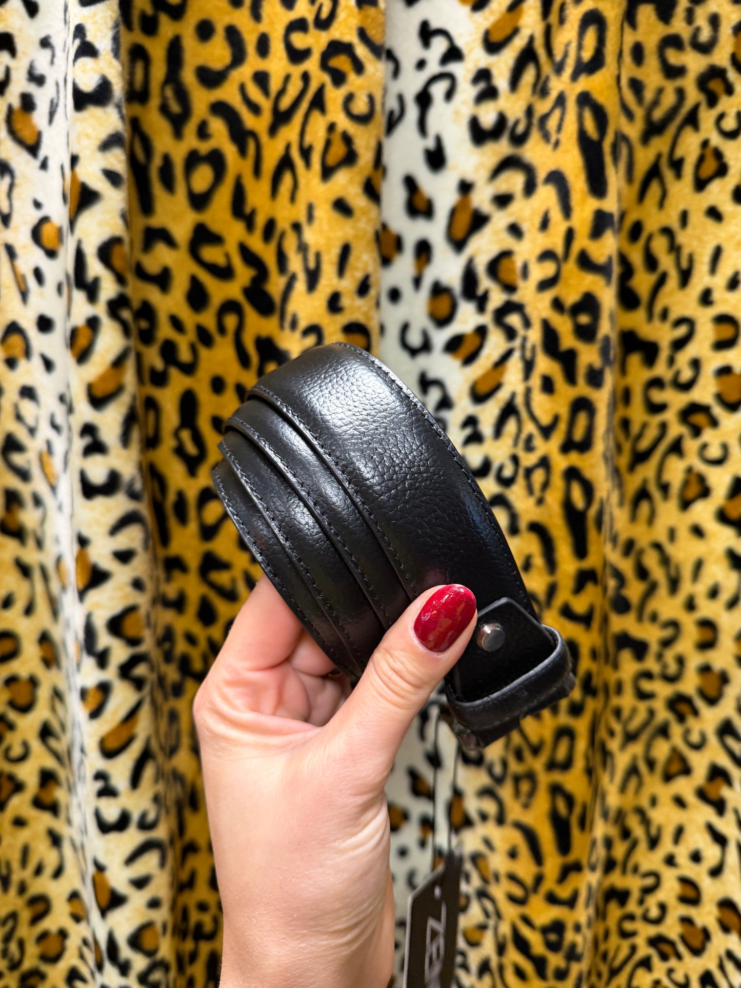 260-151 Zenino riem zwart real leather 115